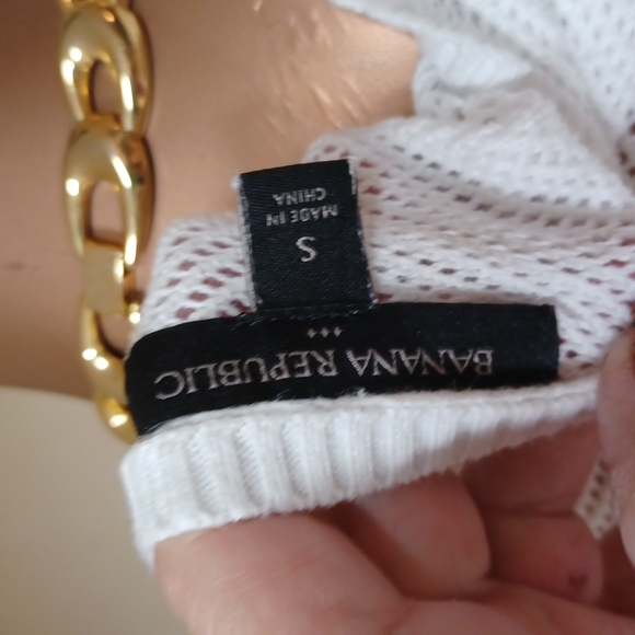 Banana Republic Cotton Open Knit Sweater - Picture 4 of 4